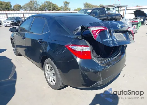 2014 Toyota Corolla Le z USA, uszkodzony, nr VIN 2T1BURHE3EC123046